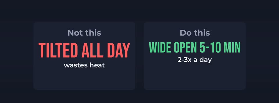 Air out the right way