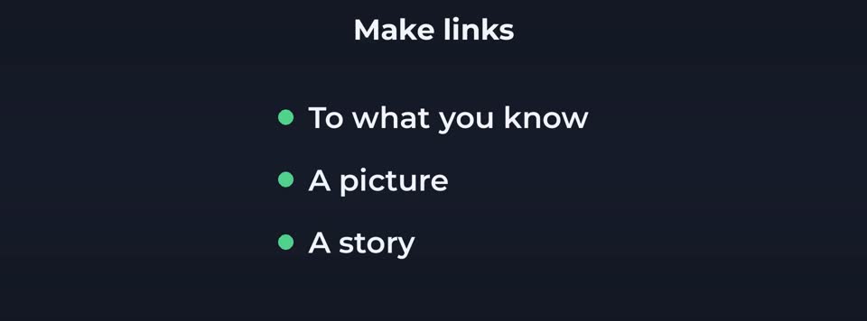 Connect it to what you know